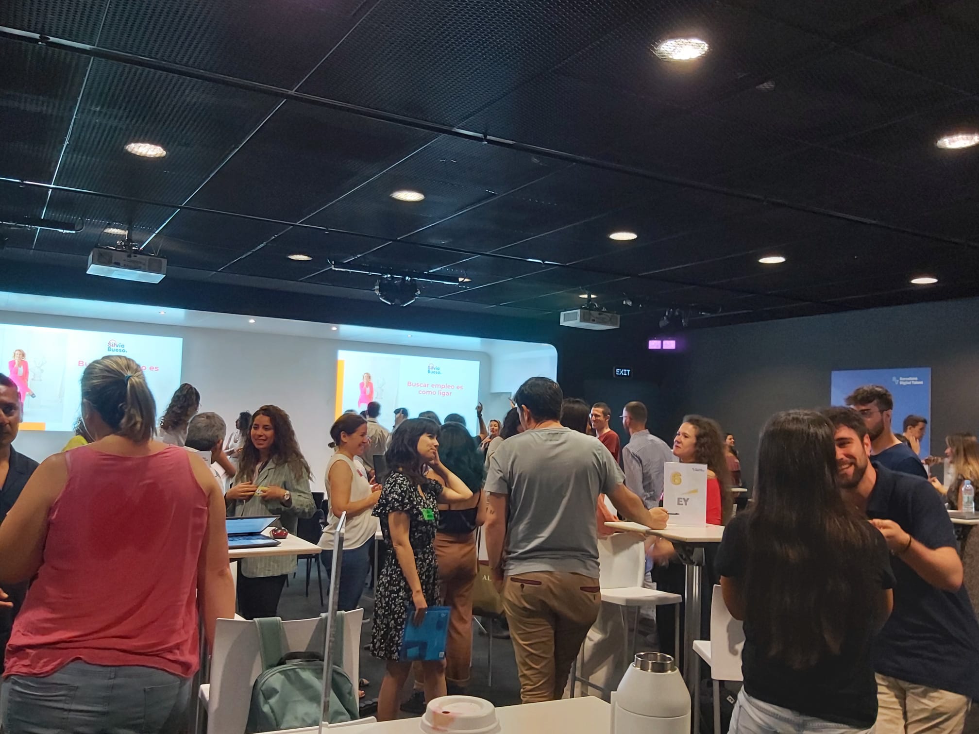 Un moment de l'Speed Dating de talent digital en el marc de la Digital Workshop Week